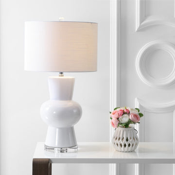 Julia 28.5" Ceramic LED Table Lamp - JONATHAN Y